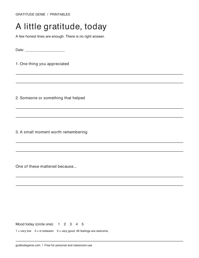 Preview of the printable journal